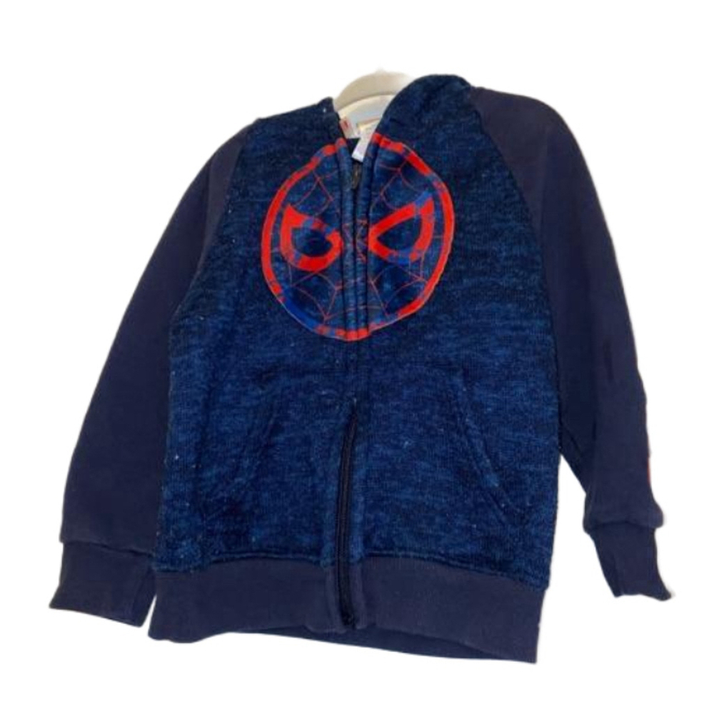 Boys Marvel Spider-Man Hoodie Blue Red Size 5